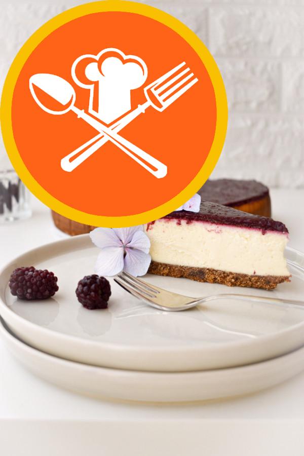 Cheesecake με σάλτσα Blackberry